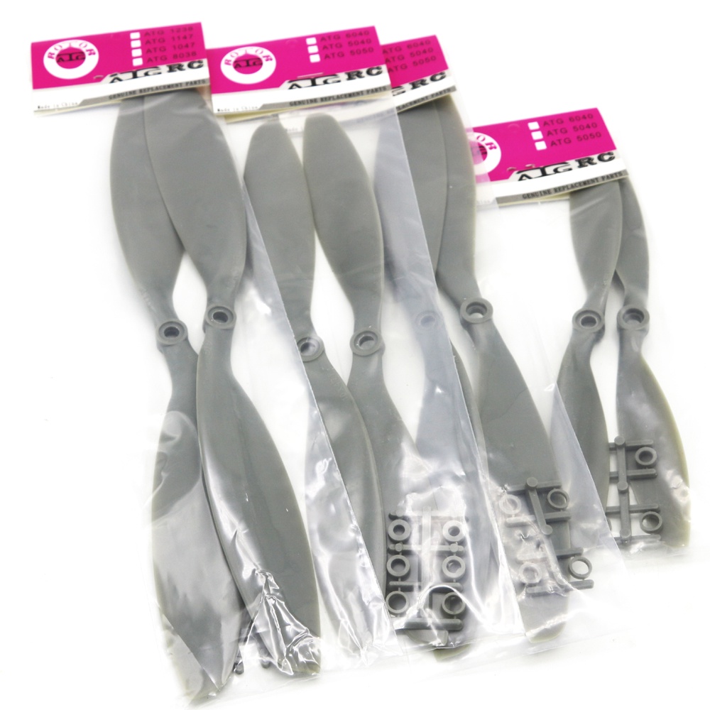 ใบพัด 10x4.7 นิ้ว 1047/12x38 นิ้ว 1238 CW CCW APC สําหรับโดรน ควอดคอปเตอร์ หลายใบพัด สีเทา (2 คู่) 4