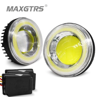 Maxgtrs ไฟตัดหมอก LED COB DRL สําหรับ Toyota Nissan