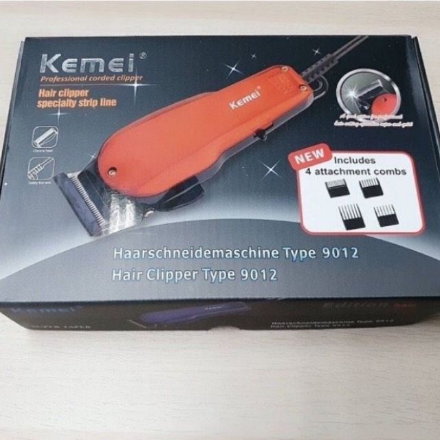 KEMEI KM9012 / KM-9012 ปัตตาเลียนตัดผม แบตตาเลี่ยนตัดผม KM9012 แข็งแรง ทนทาน สีสันสวยงาม ของแถมในกล่