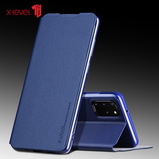 X-LEVEL เคสโทรศัพท์หนังฝาพับพร้อมช่องใส่บัตรสําหรับ Samsung Galaxy Note 20 Ultra 5 G / S20 Plus / S20