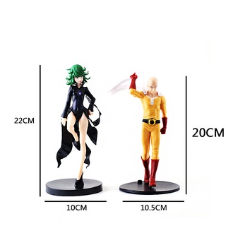 ตุ๊กตาฟิกเกอร์ ONE PUNCH-MAN Saitama Tatsumaki ของเล่นสําหรับเด็ก 2 ชิ้น ต่อชุด