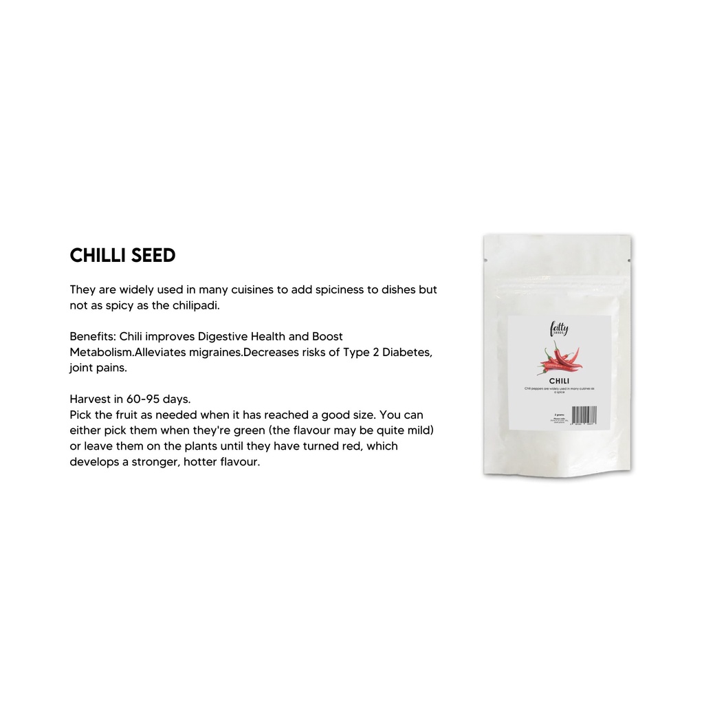 Green Spade - Fatty Seeds Chilliseeds/ผักกาดหอม/กางเกง/พาสต้า/แอปเปิ้ล/สวน/ดอกทานตะวัน/มะละกอ/บ้านแล