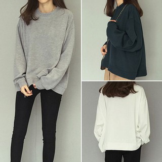 เสื้อสเวตเตอร์ ผ้าลูกฟูก รุ่น สีเขียวเข้ม/เทา/ขาว I Basic