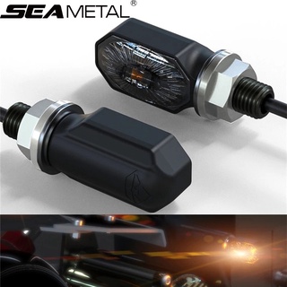 Seametal ไฟเลี้ยว LED สัญญาณเลี้ยว ขนาดเล็ก สําหรับรถจักรยานยนต์