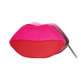 Lancome Lip Kiss Clutch #Pink กระเป๋าคลัชรูปปากสีชมพู จากลังโคม ประดับด้วยซิป LANCOME หรูหรา ใช้งานง่าย