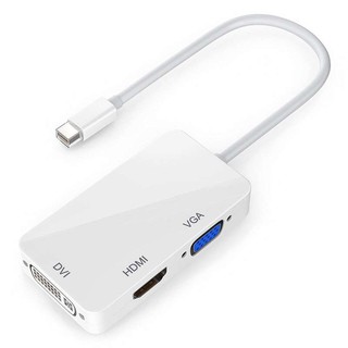 สายเคเบิลอะแดปเตอร์ 3 in 1 สายแปลงคุณภาพเยี่ยม แปลง Thunderbolt Mini Display Port DP ไปยัง HDMI DVI VGA