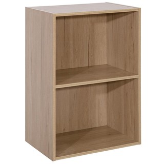 Storage cabinet CABINET FURDINI ECHO 2-SHELF BEECH Multipurpose furniture Home &amp; Furniture ตู้เก็บของ ตู้เตี้ย 2 ช่องโล่