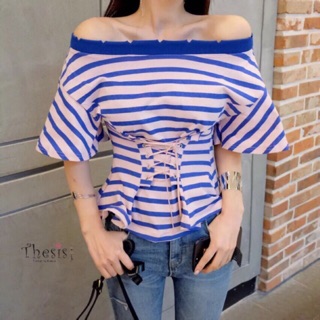 🇰🇷Stripe Corset T-shirt🇰🇷