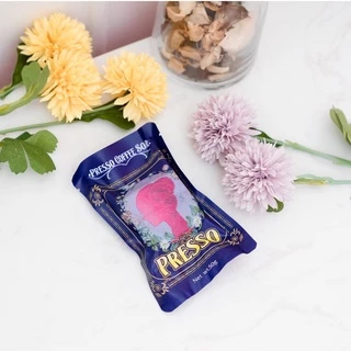 สบู่สปา สครับกาแฟ เพรสโซ่ Presso Spa Scrub Soap [50 กรัม/ก้อน] ผิวขาวกระจ่างใส