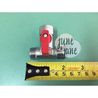 บอลวาล์วสามทางเกลียวในไซด์1/2”เกลียวนอกสองข้างเกลียวในหนึ่งข้าง
