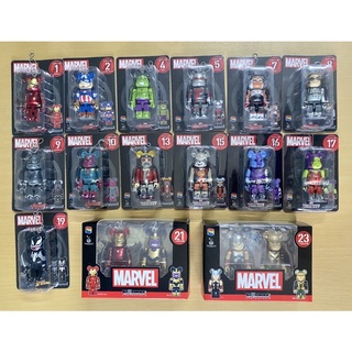 พวงกุญแจฟิกเกอร์ Bearbrick 100% : Marvel (ในกล่อง) ของญี่ปุ่นแท้💯พร้อมส่ง) (งาน Medicom toy)