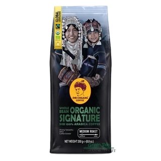เมล็ดกาแฟ ดอยช้าง Organic Premium 250g เมล็ด คั่วใหม่ เมล็ดกาแฟพรีเมี่ยม ออแกนิกส์* ขออภัย(ไม่รับบด)