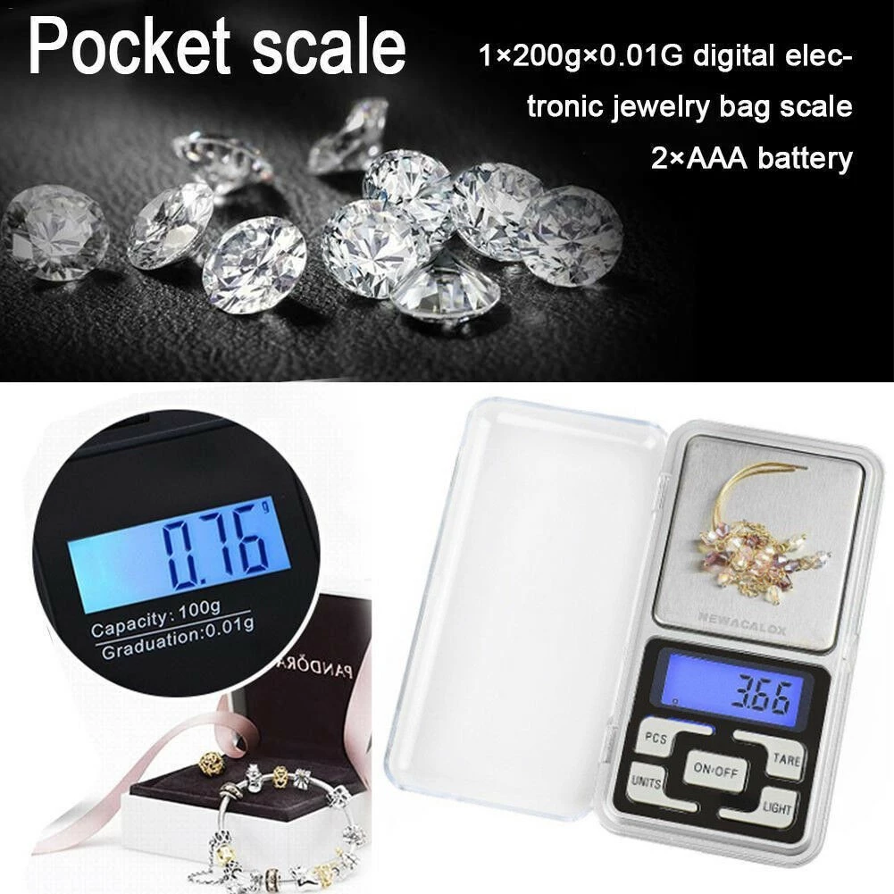 เครื่องชั่งดิจิทัลพกพา Weighing 200 กรัม/0.1 กรัม สวยมาก