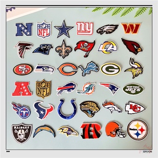 ♥ แผ่นแพทช์เหล็ก NFL Team Big Collection ♥ แผ่นแพทช์รีดติดเสื้อ DIY 1 ชิ้น