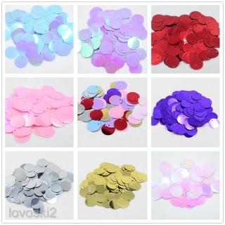 16mm Flat Round Sequin Paillettes Edge Hole Loose Sequins for Embroidery, Bridal, Applique, Wedding Party Embellishment