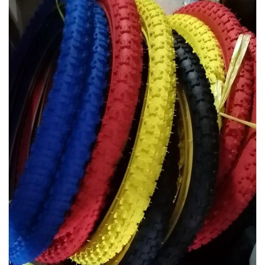 BMX ยางนอกรถจักรยาน 20X2.125 ยางนอก20นิ้ว มีสีฟ้า เหลือง แดง ดำ ยางโก๋ ราคา650  ได้ยาง2เส้นค่ะ