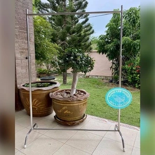 ราวเดี่ยวตากผ้า 1 เมตร จุกขาว ชุบโครเมี่ยม DIY | ตราปลาไน ผลิตโดยโรงงานไทยสินค้าไทยพร้อมส่ง