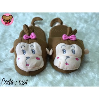 🌟รองเท้า Slippers หัวตุ๊กตา(No.024)🌟#มีบริการเก็บเงินปลายทาง