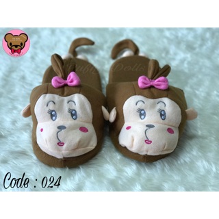 🌟รองเท้า Slippers หัวตุ๊กตา(No.024)🌟#มีบริการเก็บเงินปลายทาง