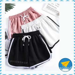 ✈ avionshop - กางเกงขาสั้นผู้หญิง กางเกงขาสั้นทรงสปอร์ต ใส่สบาย กางเกงลำลอง