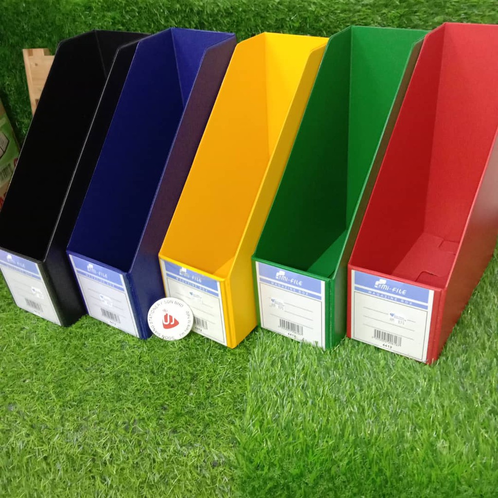 กล่องนิตยสารสี Emi-File (4412) 31cm(h)X24.5cm(L)X10cm(w)