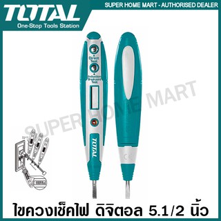 Total ไขควงเช็คไฟ ดิจิตอล 5.1/2 นิ้ว รุ่น THT292201 / THT1909 ( Voltage Tester ) - ไขควงลองไฟ ไขควงทดสอบไฟ ทดสอบกระแสไฟ