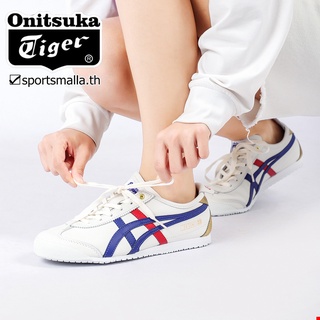 Asics onitsuka MEXICO 66 (หนังชั้นแรกคุณภาพสูง) รองเท้าผ้าใบลําลอง สไตล์คลาสสิก รองเท้าวิ่ง รองเท้าแฟชั่น สําหรับผู้ชาย ผู้หญิง (ส่งฟรี) D507L-0152