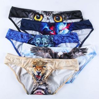 กางเกงในชาย ลายสัตว์ Animal Wild Spandex