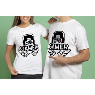 เสื้อยืดผู้หญิง ผู้ชาย ลาย GAMER