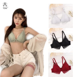 Front Closure Thin Bra Lace Flower Sexy Bras Women Bralette