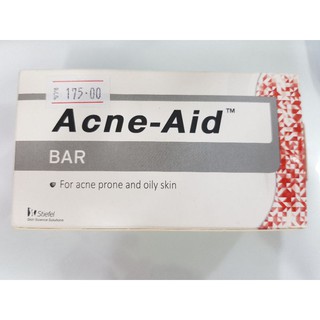 สบู่ล้างหน้าสูตรป้องกันสิว ลดสิวและป้องกันสิว Acne-Aid Bar 100g ทำความสะอาดผิวหน้าสำหรับผิวมัน