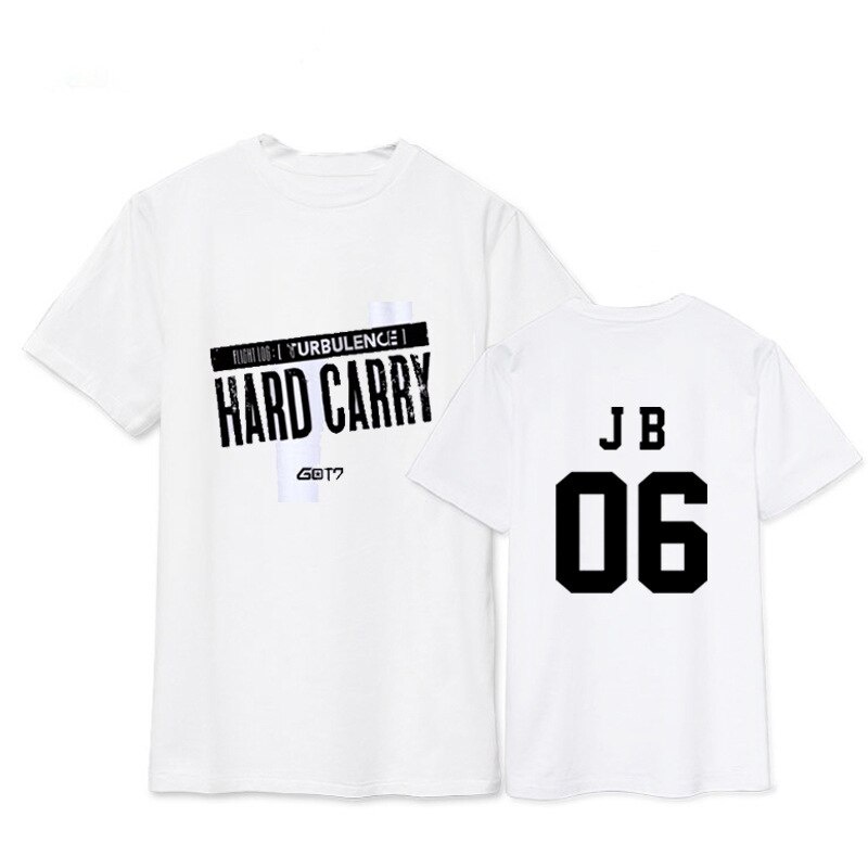 ⭐เสื้อยืด พิมพ์ลายอัลบั้ม Kpop Got7 Flight Log Hard Carry Dx391 #4