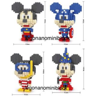 Legonano เลโก้ นาโน lego nano nanoblock mickey hero เฟือง 3กล่อง