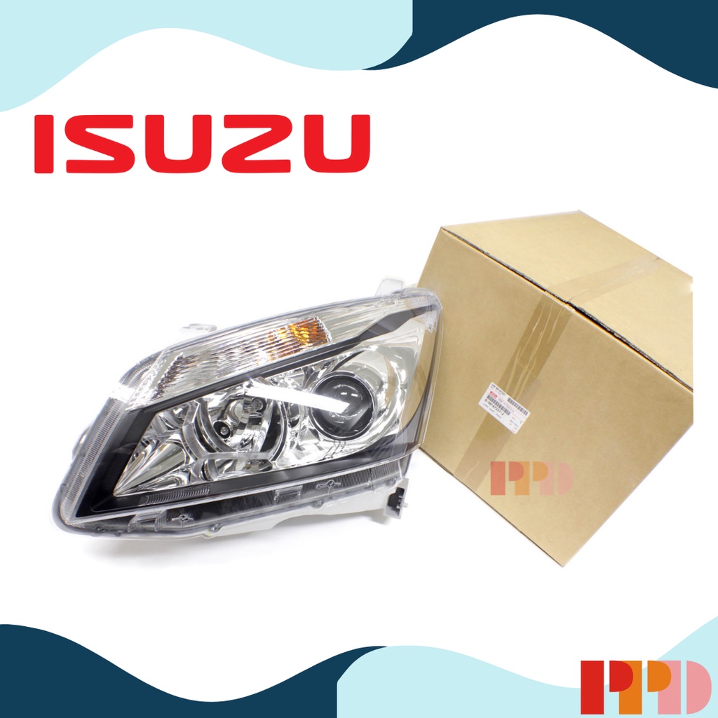 ไฟหน้า ข้างซ้าย รถยนต์ Isuzu Isuzu Mu-X  ปี 2013 – 2017 อะไหล่แท้ รถยนต์ Isuzu (8-98187237-2)