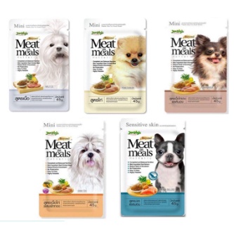 Jerhigh Meat as Meals อาหารสุนัขเม็ดนิ่ม 500 g. อาหารเม็ดสุนัข