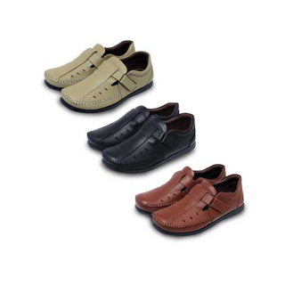 MATINO SHOES รองเท้าชายลำลองหนังแท้ รุ่น MC/S 1602 - BLACK/BROWN/TARO