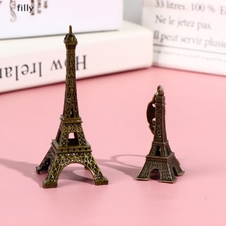 [FILLY] Retro Paris Eiffel Tower Model Home Desk Bronze Metal Statue Figurine Decor DFG