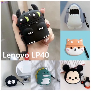 เคสสำหรับ Lenovo LP40หูฟังหูฟังหูฟังเคสเคสชาร์จกับสุนัขน่ารักและไดโนเสาร์การ์ตูนแบบ [Goob]