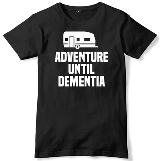 เสื้อยืด พิมพ์ลาย Adventure Until Dementia แฟชั่นฤดูร้อน สําหรับผู้ชายสามารถปรับแต่งได้