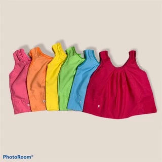 เสื้อคอกระเช้า เด็ก 3 ตัว 100 บาท คอถัก ผ้านิ่ม ใส่สบาย