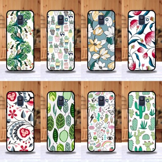 เคส Samsung A6 ลายดอกไม้ ขอบนิ่มหลังแข็ง เคสมือถือ เคสโทรศัพท์ Case เคส TPU ขอบนิ่มหลังแข็ง ไม่ขูดตัวเครื่อง ไม่กัด