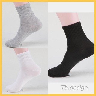 🧦ถุงเท้าข้อยาวสีพื้น แฟชั่นข้อยาว เนื้อผ้านิ่ม ฟรีไซส์🧦