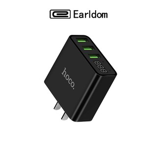 Earldom หัวชาร์จ Hoco C15 Adapter 3 USB Charger หัวชาร์จไฟบ้าน ปลั๊กชาร์จ 3.0A Max แท้