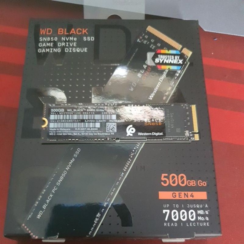 WD ssd m.2 nvme 500gb WD Black SN850 (มือสอง)