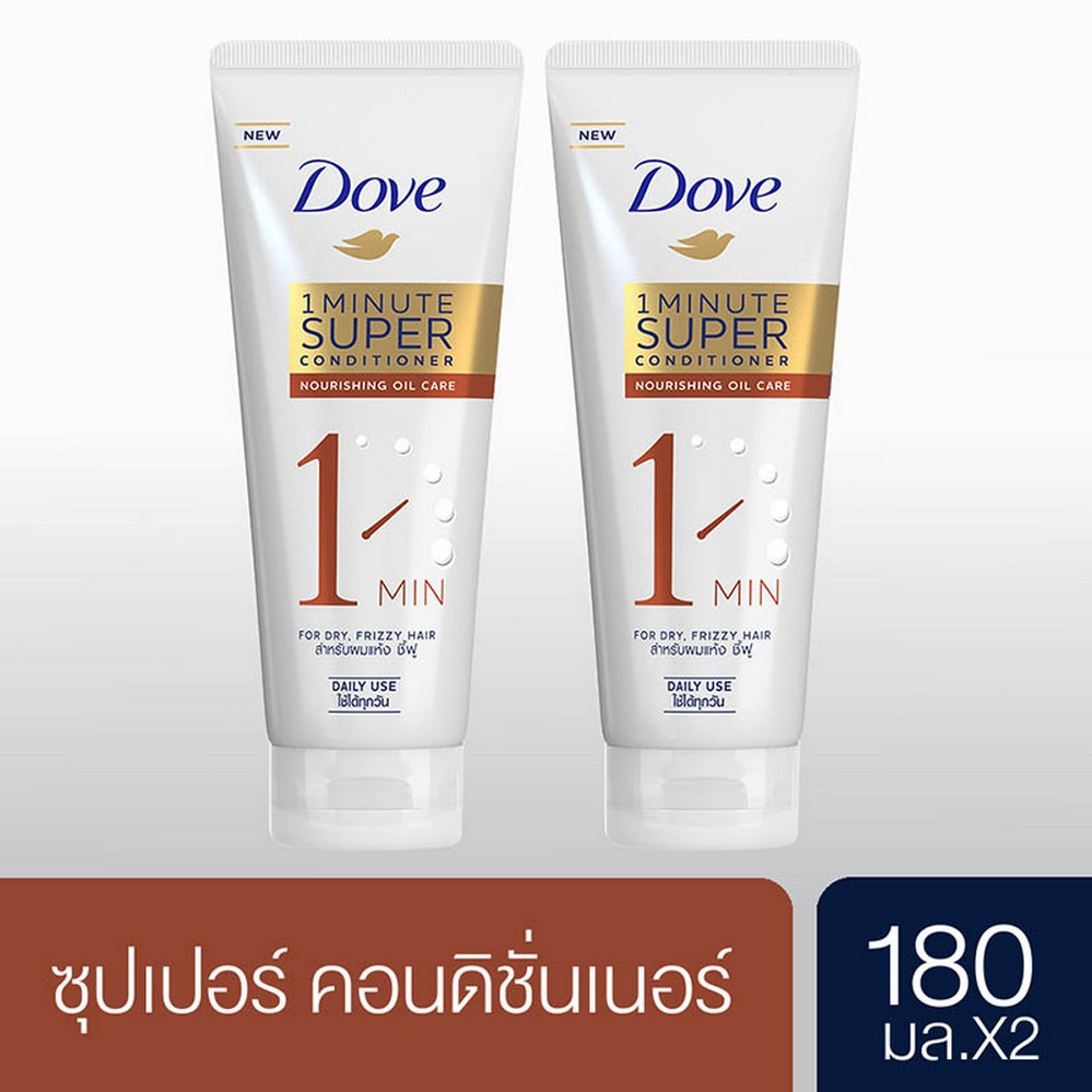 Dove Nourishing Care 1 Minute Super Conditioners 180ml (2 Pcs.) UNILEVER