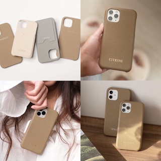 Citrine Classic Case เคสหนังสลักชื่อฟรี (สลักชื่อแจ้งในแชท)