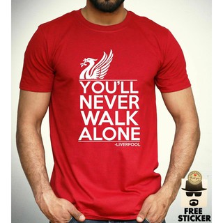 🎅 Liverpool T Shirt YouLl Never Walk Alone Football Fan Club Ynwa Mens Gift Tee Christmas Gift Red