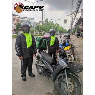 [ส่งทันที] ชุดกันฝน Pole racing ขี่มอเตอร์ไซค์อย่างดี AR801 สีเขียว,สีแดง,สีส้มใหม่ มีทุกไซส์ ถึงไซส์ใหญ่ วันเดียวถึง