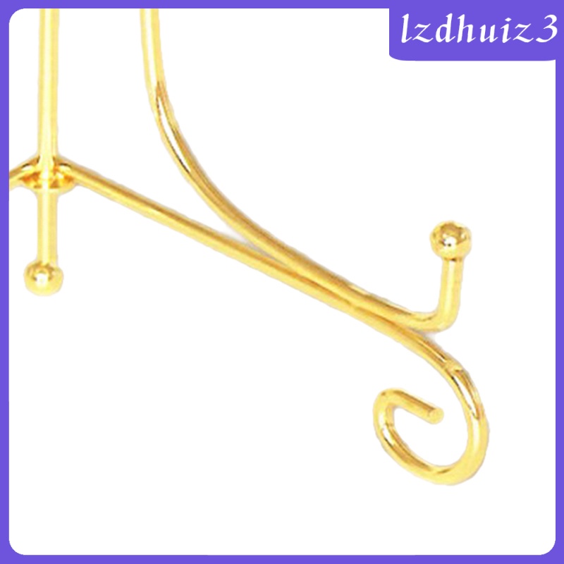 ขาตั้งจาน เหล็ก สีทอง ขนาด 4-12 นิ้ว สําหรับตกแต่งบ้าน