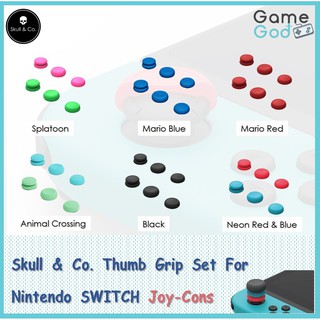 Skull &amp; Co.,Thumb Grips Set for NS Joy-Con Controller - 3 Pairs(6pcs)[ขนาดเล็กสำหรับ Joy-Con]